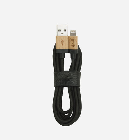 MAPLE BLACK FABRIC Lightning Cable (MFi)